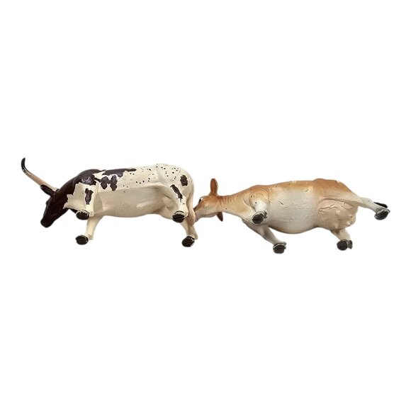 Mojo Texas Longhorn Jersey Cow Figures Farm Life Hand Painted Realistic Toys - Picture 10 of 12